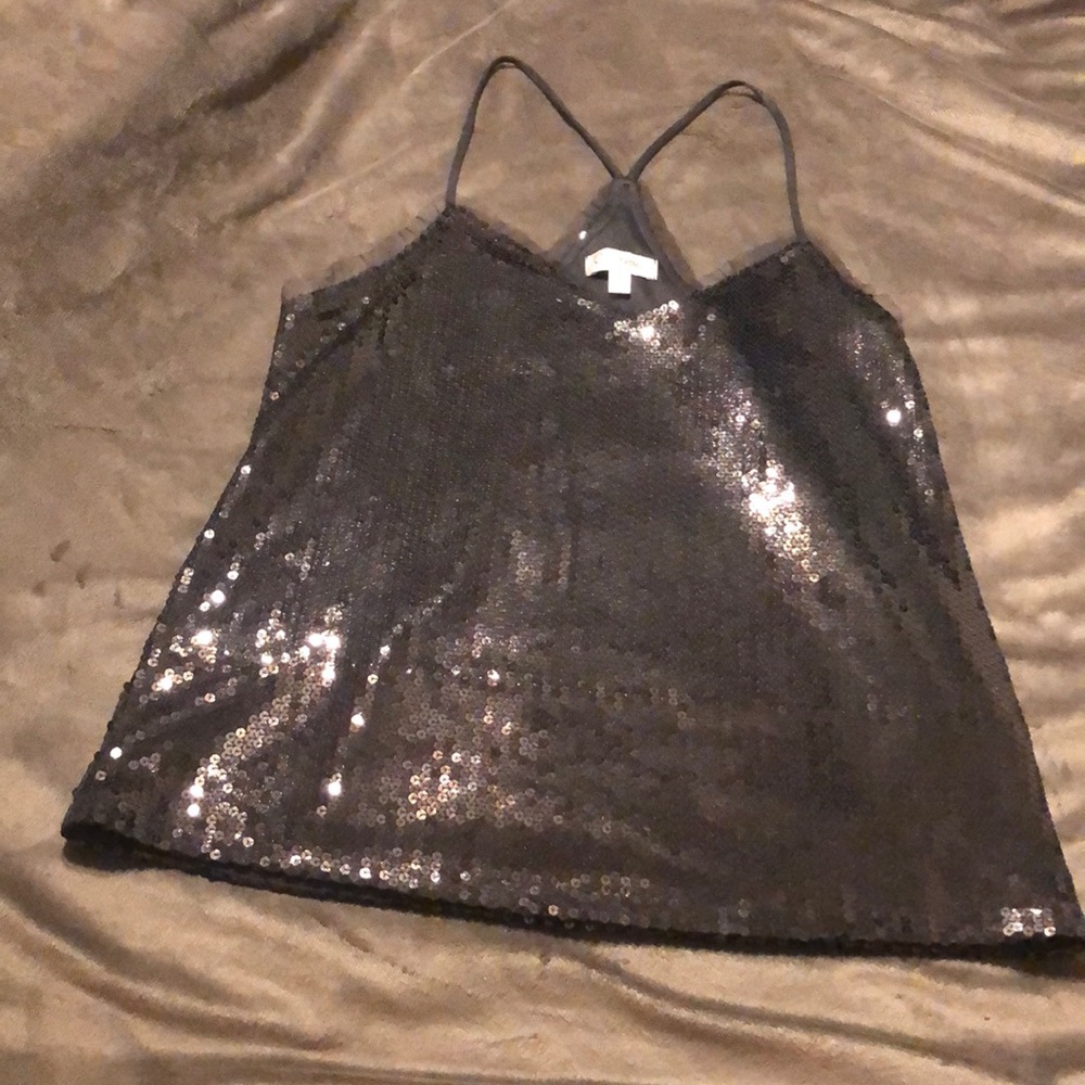 Sequin camisole top